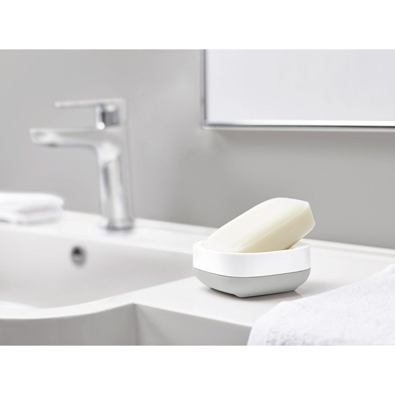 Мильниця пластикова для ванної Joseph Joseph BATHROOM, 8.4х7, 1х3, 6 см, сірий (70511)