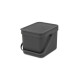 Відро для сміття Sort&Go Brabantia, 6 л, сірий (109720)