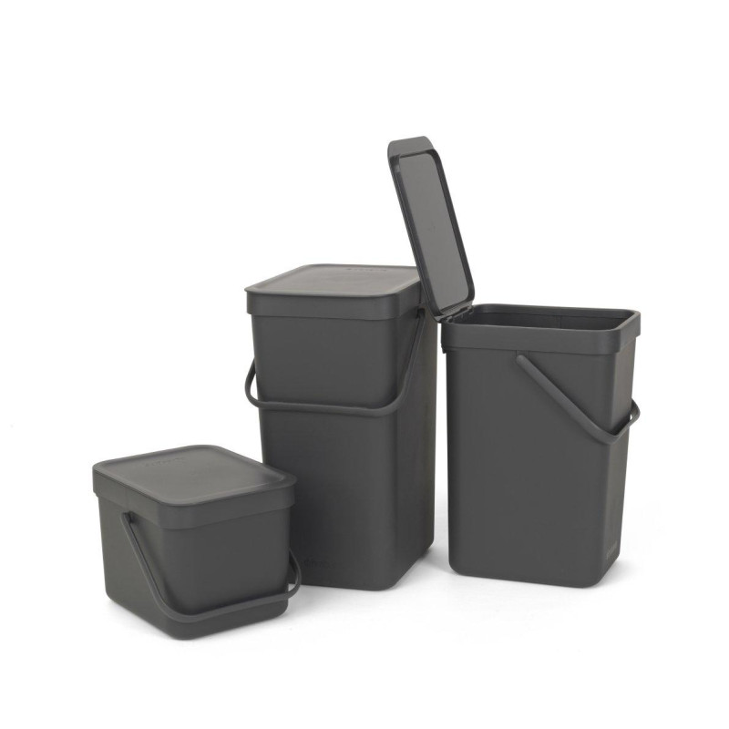 Відро для сміття Sort&Go Brabantia, 6 л, сірий (109720)