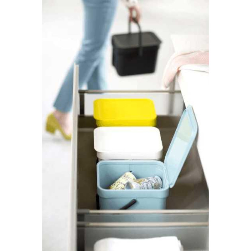 Відро для сміття Sort&Go Brabantia, 6 л, сірий (109720)