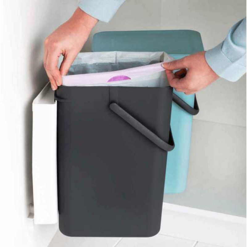 Відро для сміття Sort&Go Brabantia, 16 л, сіре (109966)