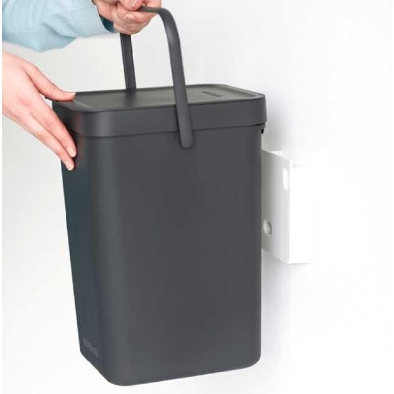 Відро для сміття Sort&Go Brabantia, 12 л, сіре (109805)