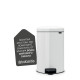 Бак для сміття Pedal Bin Brabantia newIcon, об'єм 20 л, білий (111846)