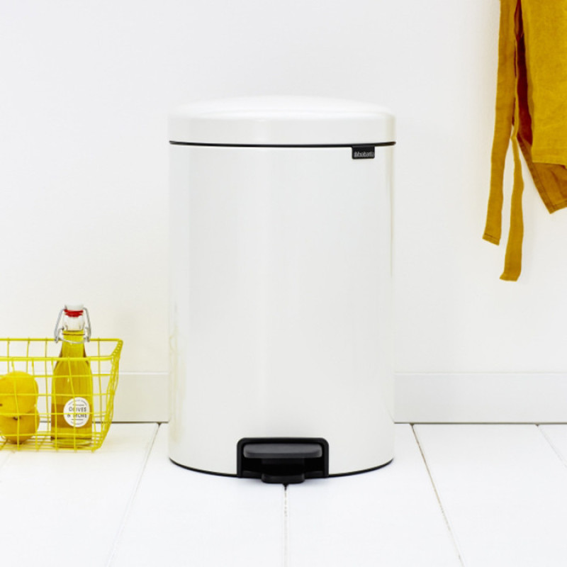 Бак для сміття Pedal Bin Brabantia newIcon, об'єм 20 л, білий (111846)