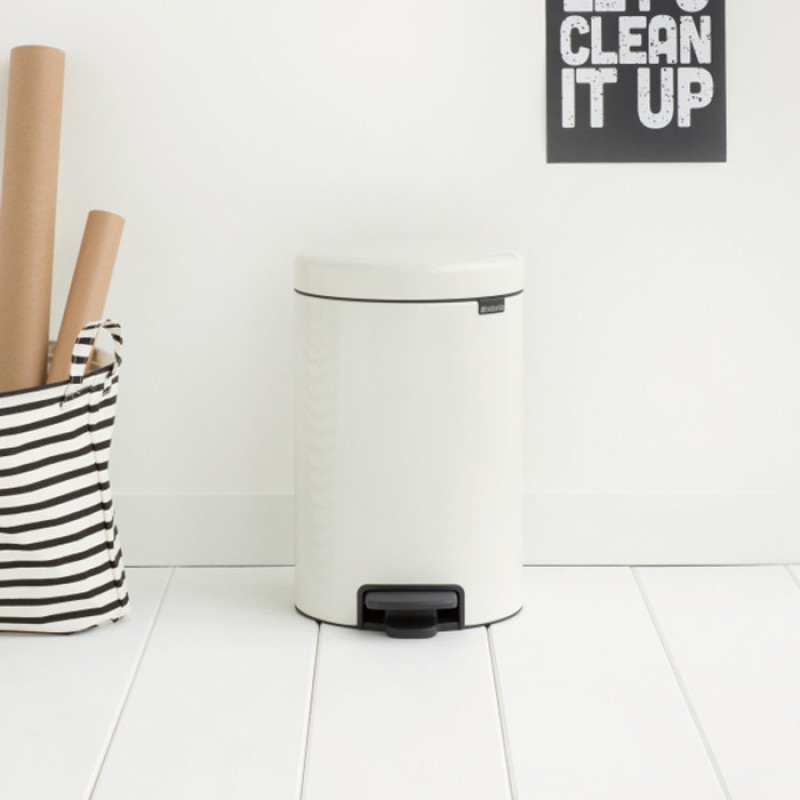 Бак для сміття Pedal Bin Brabantia newIcon, об'єм 12 л, білий (111969)