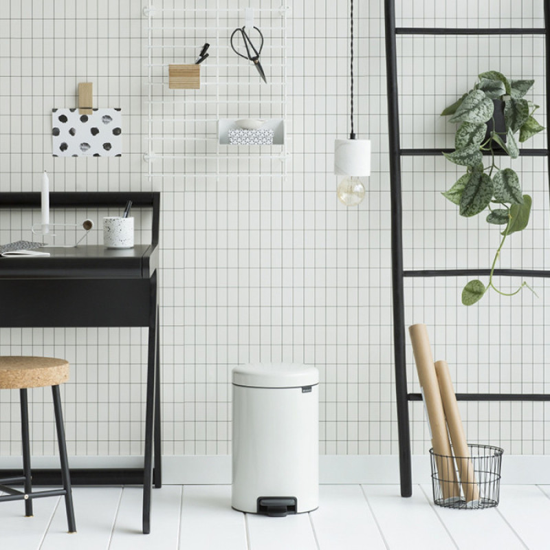 Бак для сміття Pedal Bin Brabantia newIcon, об'єм 12 л, білий (111969)