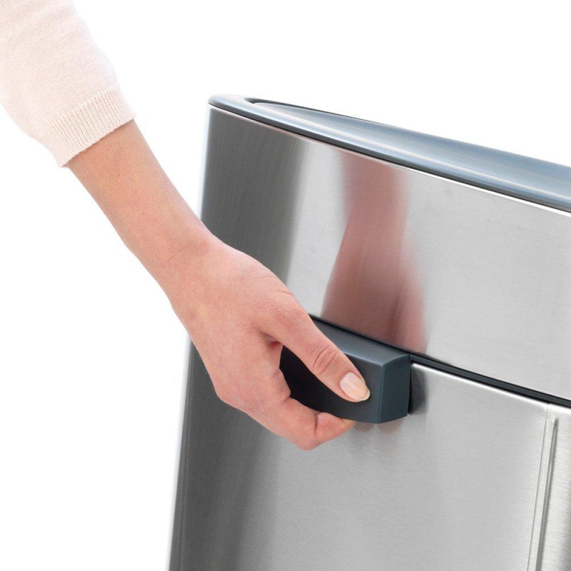 Бак для сміття Touch Bin Brabantia, 40 л, сріблясто-сірий (114809)