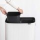 Бак для сміття з 2 відрами (об'єм 2х30 л) Brabantia Bo Touch Bin Hi, білий (130601)