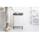 Бак для сміття з 2 відрами (об'єм 2х30 л) Brabantia Bo Touch Bin Hi, білий (130601)
