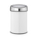 Бак для мусора Brabantia Touch Bin, об'єм 3 л, 28х18,4 см, білий (364488)
