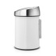 Бак для мусора Brabantia Touch Bin, об'єм 3 л, 28х18,4 см, білий (364488)