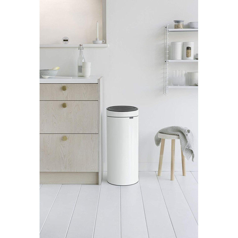 Бак для сміття Brabantia Touch Bin, об'єм 30 л, білий (115141)