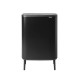 Бак для сміття з 2 відрами (об'єм 2х30 л) Brabantia Bo Touch Bin Hi, чорний (130625)