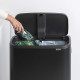 Бак для сміття з 2 відрами (об'єм 2х30 л) Brabantia Bo Touch Bin Hi, чорний (130625)