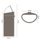 Бак для сміття Touch Bin Brabantia, об'єм 40 л, білий (114984)