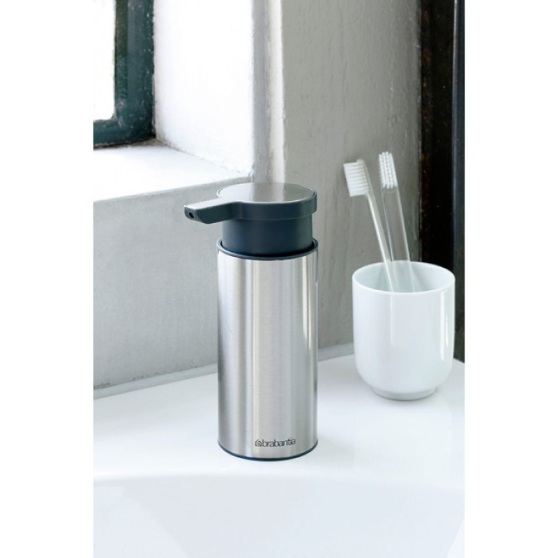 Дозатор для рідкого мила Brabantia, 200 мл, сталевий (481208)