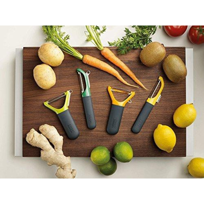 Овощечистка с горизонтальным гладким лезвием Joseph Joseph MULTI-PEEL shaped, 13х1,5х9см, зеленый (10107)
