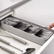 Органайзер для столових приладів пластиковий Joseph Joseph COUNTERSTORE, 11x39,5x5,7 см, сірий (85119)