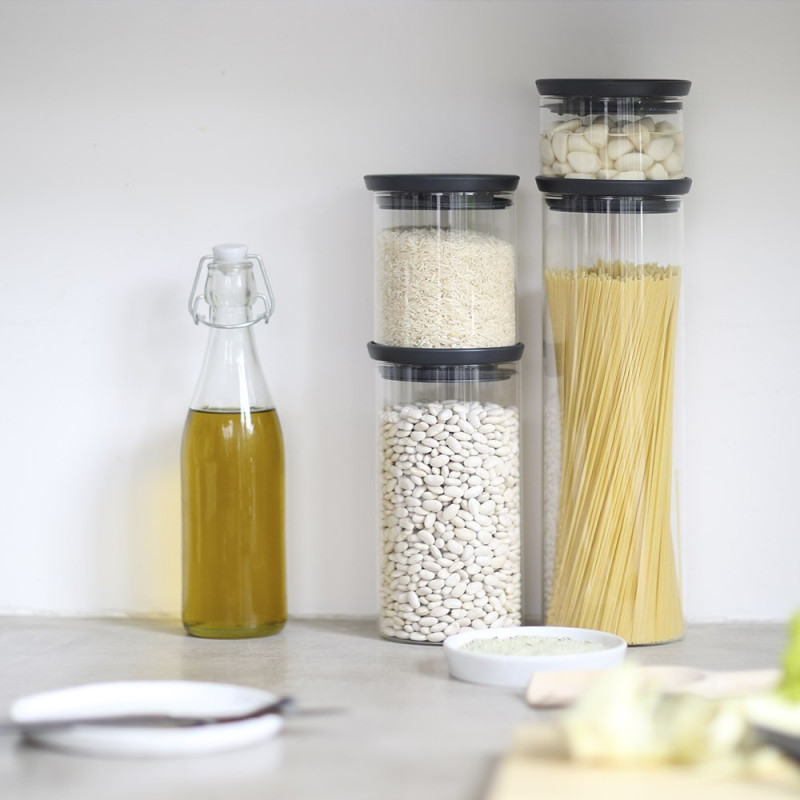 Банка модульна скляна Brabantia, об'єм 1,9 л, сірий (298240)