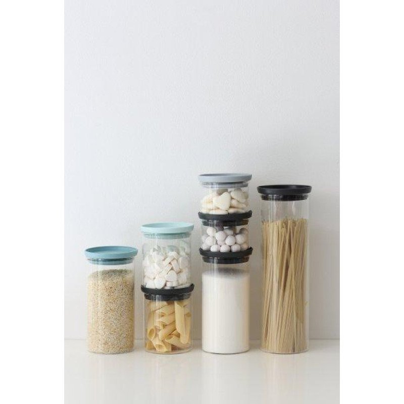 Банка модульна скляна Brabantia, об'єм 1,9 л, сірий (298240)