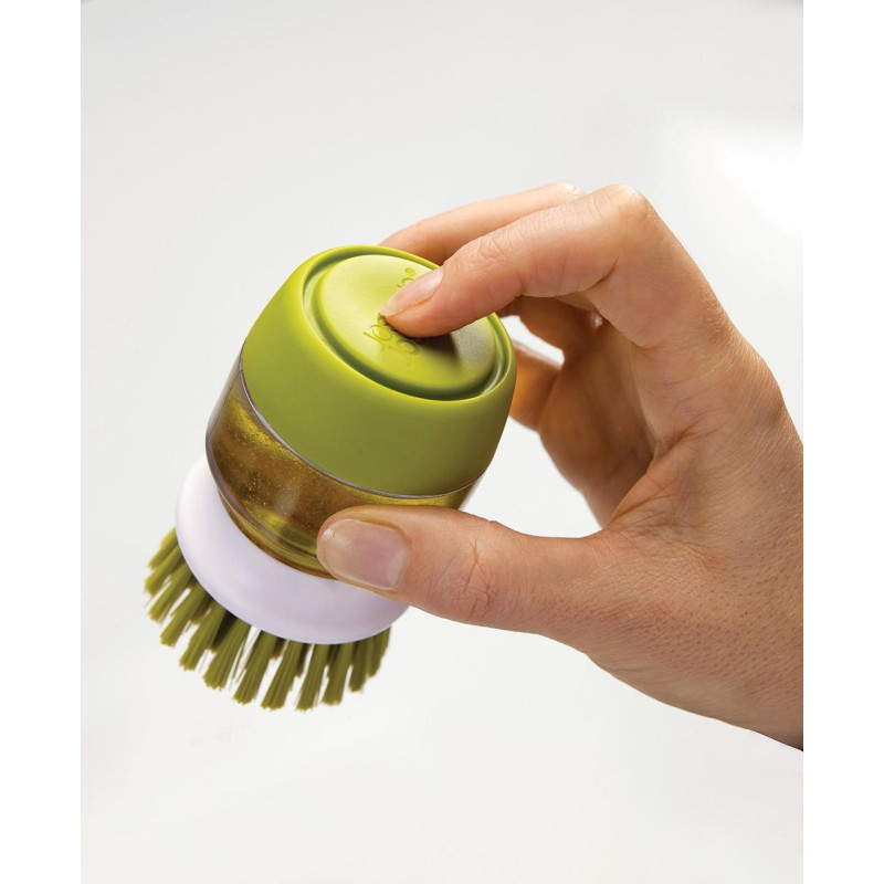 Щітка з дозатором миючого засобу Joseph Joseph palm scrub, 8,8 х13, 5х9, 5 см, сірий (85005)