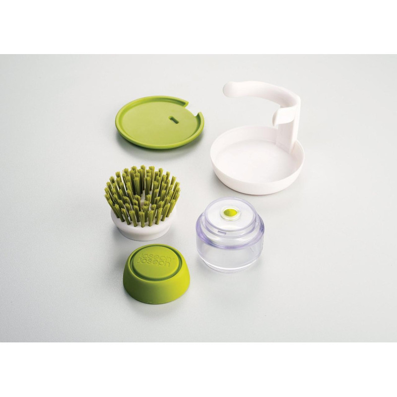 Щітка з дозатором миючого засобу Joseph Joseph palm scrub, 8,8 х13, 5х9, 5 см, сірий (85005)