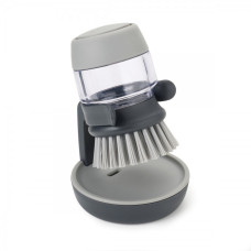Щітка з дозатором миючого засобу Joseph Joseph palm scrub, 8,8 х13, 5х9, 5 см, сірий (85005)