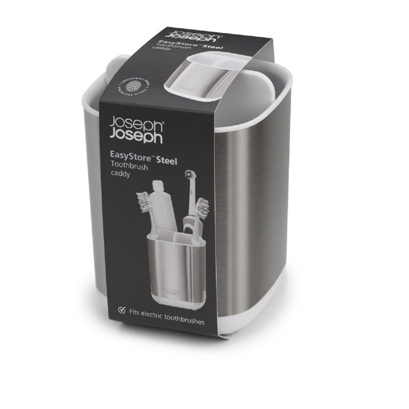 Органайзер для зубних щіток Joseph Joseph EASYSTORE, 12,7x8,4x8,4 см, сріблястий (70530)