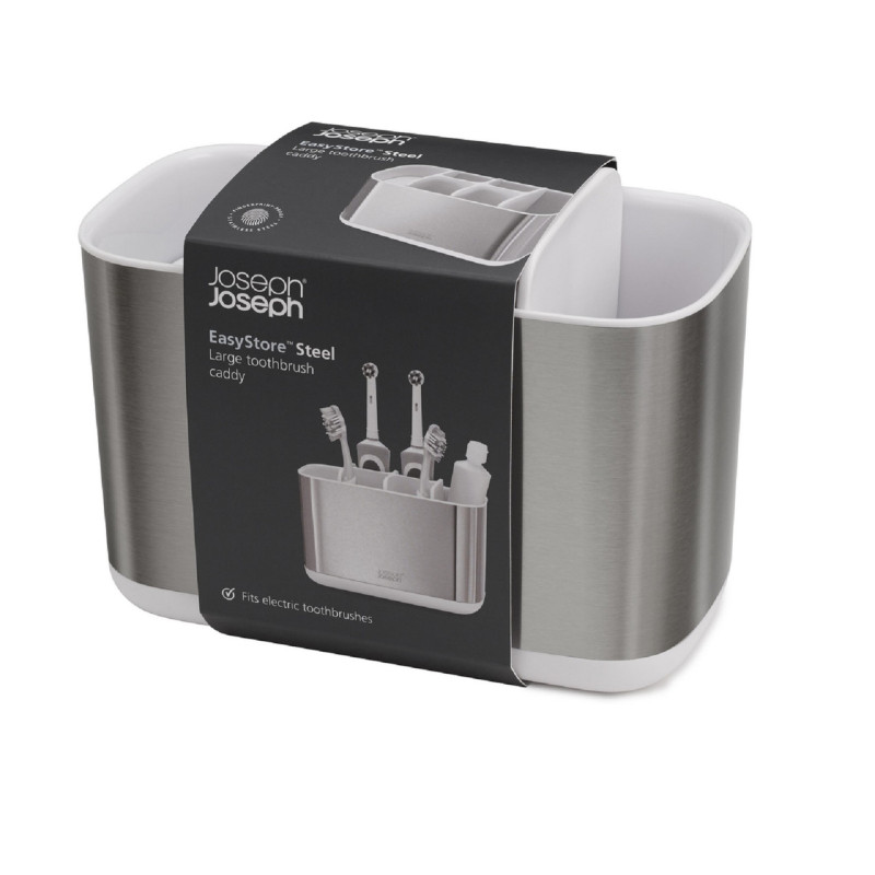 Органайзер для зубних щіток Joseph Joseph EASYSTORE, 13,1x17,1x9 см, сріблястий (70531)