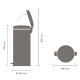 Бак для сміття Pedal Bin NewIcon Brabantia, об'єм 30 л, бежевий шампань (304484)