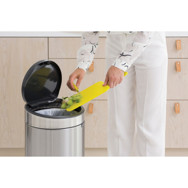 Бак для сміття Touch Bin Brabantia, об'єм 30 л, сталевий матовий (115462)