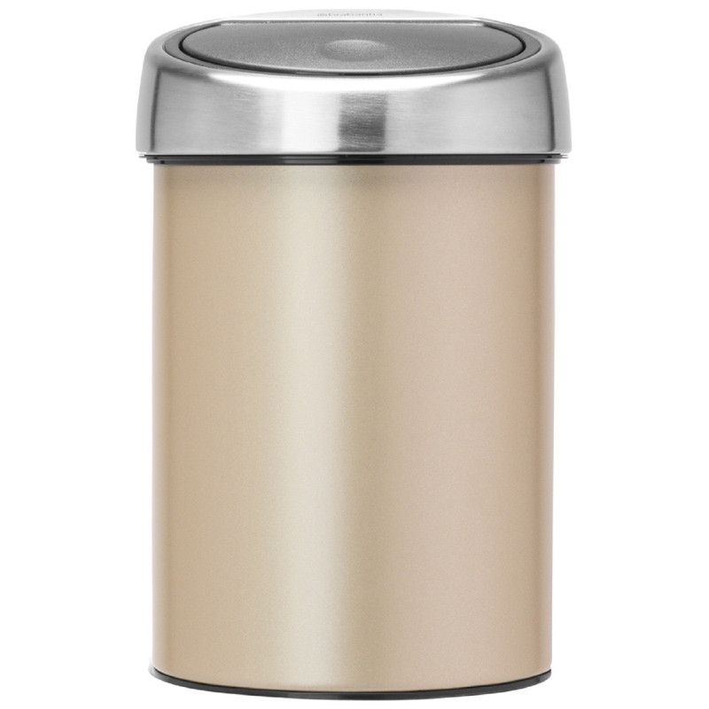 Бак для сміття Touch Bin Brabantia, об'єм 3 л, бежевий шампань (304668)