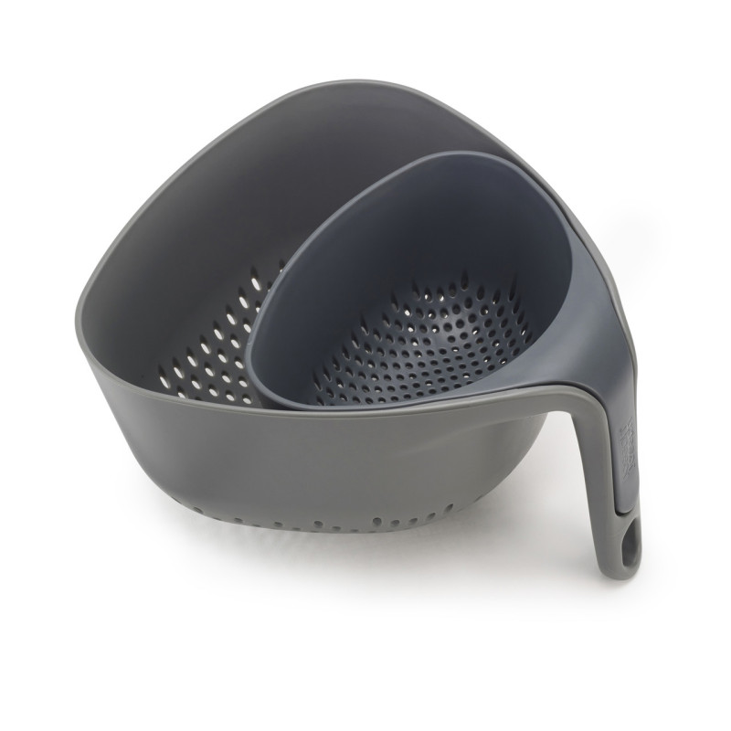 Друшлак Joseph Joseph SQUARE COLANDER, 22,1x23,5x13,3 см, серый, 2 предмета (40094)