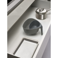 Друшлак Joseph Joseph SQUARE COLANDER, 22,1x23,5x13,3 см, серый, 2 предмета (40094)