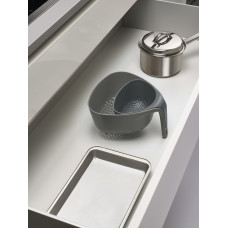 Друшляк Joseph Joseph SQUARE COLANDER, 22,1x23,5x13,3 см, сірий, 2 предмети (40094)