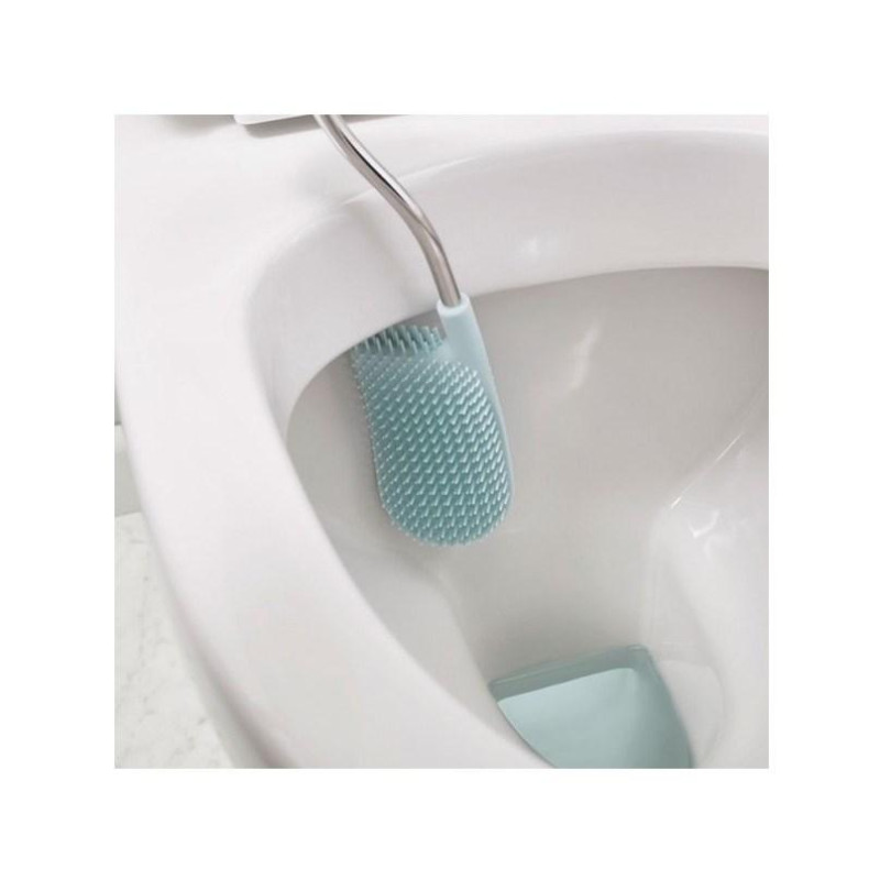 Йоршик туалетний з тримачем та відсіком для зберігання Joseph Joseph FLEX PLUS OPAL BATHROOM, білий з сірим, 2
