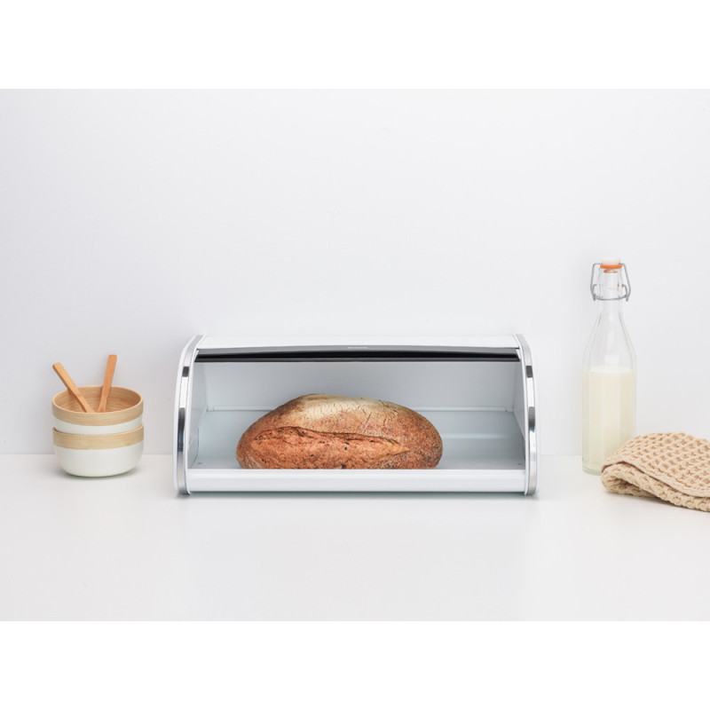 Хлібниця з кришкою Brabantia 17,3 х 44,5 х 26,2 см, білий (306020)