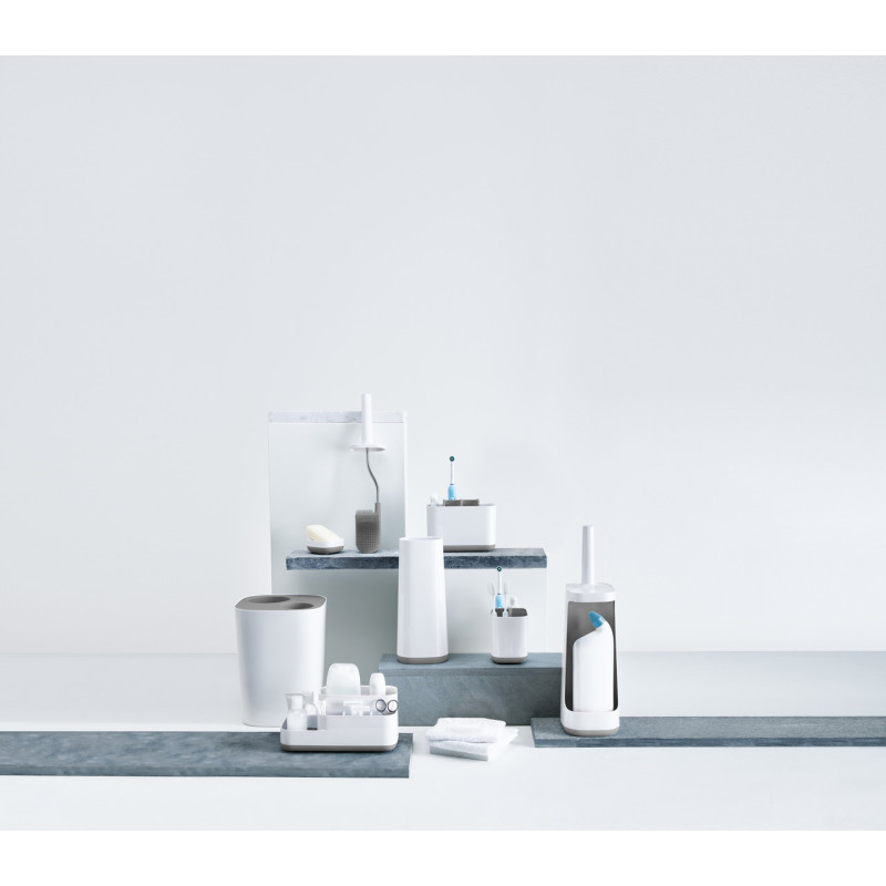 Органайзер для ванної кімнати Joseph Joseph BATHROOM, 16,8x8,4x12,6 см, білий з сірим (70510)
