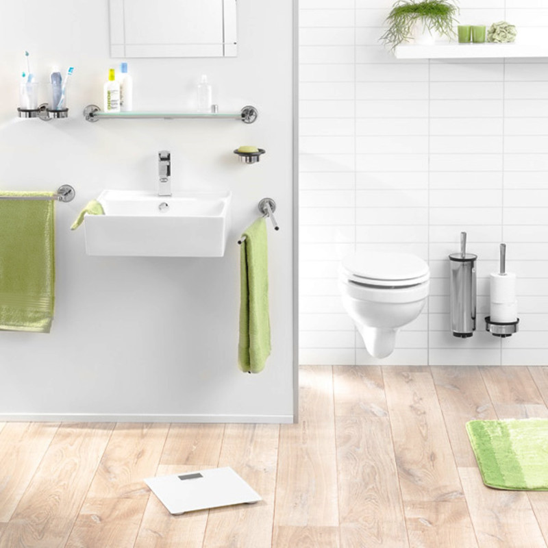 Ваги цифрові для ванної кімнати до 180 кг Brabantia, 2,5х30х30 см, білий (483127)