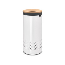 Бак для білизни Brabantia з пробковою кришкою, 35 л, білий (104367)