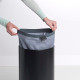 Бак для білизни Brabantia з пробковою кришкою, 35 л, чорний (120008)