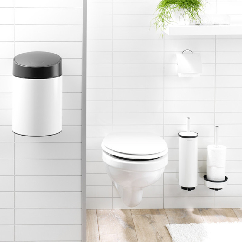 Туалетний йоржик із підставкою Brabantia, Сталевий білий (483325)