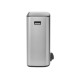 Бак для сміття Brabantia Bo Pedal Bin двосекційний 2х30 л Сталевий матовий (211461)