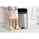 Бак для сміття Brabantia Bo Pedal Bin двосекційний 2х30 л Сталевий матовий (211461)