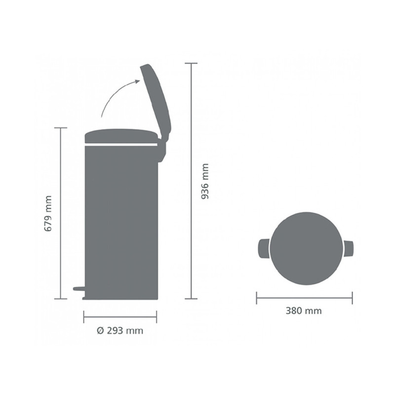 Бак для сміття з педаллю Brabantia 30 л 111785