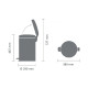 Бак для сміття з педаллю Brabantia Pedal Bin 20 л 111907