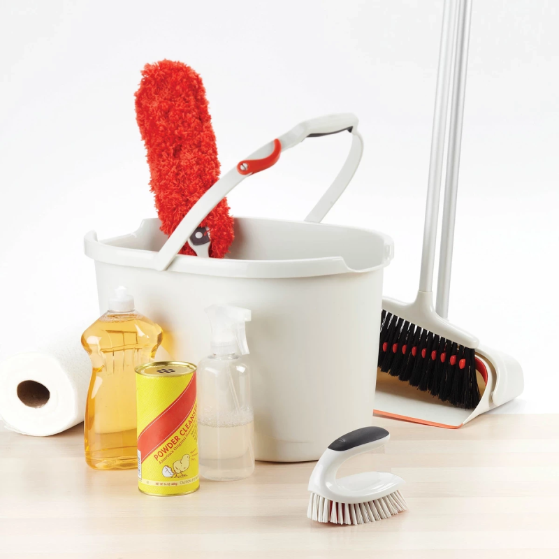 Насадка для швабрі з мікрофібри OXO CLEANING, 4х10х39 см, червона (1334680)