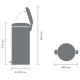 Бак для сміття з педаллю Brabantia Pedal Bin 30 л 114540