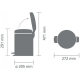 Бак для сміття з педаллю Brabantia Pedal Bin 5 л 112928