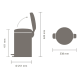 Бак для сміття з педаллю Brabantia Pedal Bin 12 л 304446